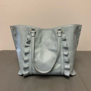 Blue tote bag